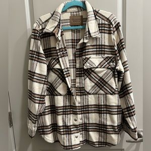 Oversized BLANK NYC flannel shacket